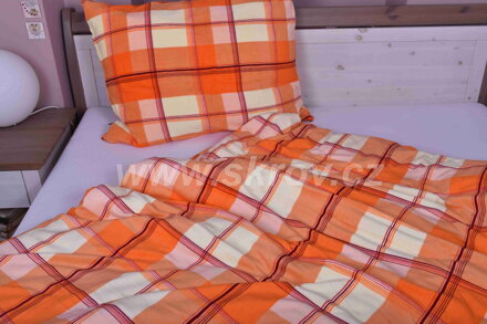 Povlečení KOSTKA ORANŽOVÁ  sleepwell