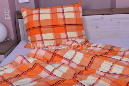 Povlečení KOSTKA ORANŽOVÁ  sleepwell